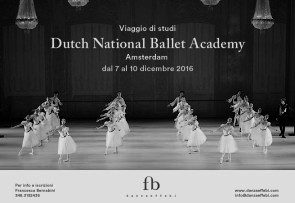 Dutch National Ballet Academy di Amsterdam. Corso di aggiornamento per insegnanti di danza dal 7 al 10 dicembre 2016.