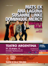 Mats Ek, Ana Laguna, Susanne Linke, Dominique Mercy in scena al Teatro Argentina di Roma in Quartet Gala