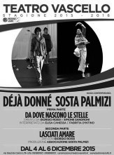 Al Vascello debutta Da Dove Nascono le Stelle, un duetto di Giorgio Rossi e Simone Sandroni e Lasciati Amare, nuovo assolo di e con Giorgio Rossi.