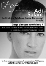 Gaga dancer workshop con Adi Salant