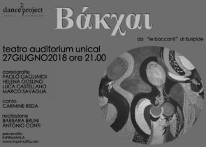 Dance Project in BAKXAI da le Baccanti di Euripide