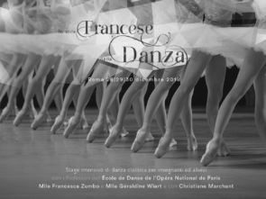 Stage di danza classica per allievi e insegnanti con i Professori dell’École de Danse dell’Opéra di Parigi dal 28 al 30 dicembre 2018 a Roma