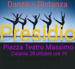 DANZA = DISTANZA. Presidio di oltre 100 scuole di danza a Catania.