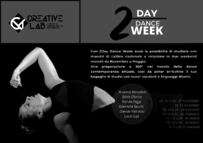2Day Dance Week. Progetto formativo di CreativeLab per danzatori e danzatrici