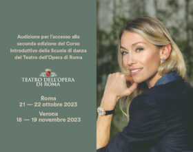 Scuola di danza del Teatro dell’Opera di Roma. Audizioni per il Corso Introduttivo ideato da Eleonora Abbagnato. Seconda edizione.