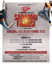 Fabrizio Fiore Entertainement. Audizione per ballerine e ballerini per Saranno Famosi - Il Musical. Regia di Luciano Cannito