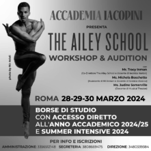The Ailey School di New York. Workshop e audizione a Roma