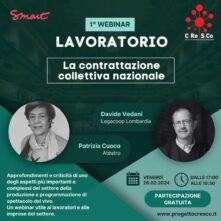 Cresco. Un webinar gratuito sulla contrattazione collettiva nazionale per i lavoratori dello spettacolo dal vivo